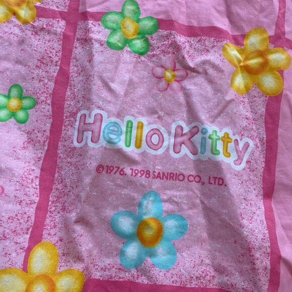 Sanrio Hello Kitty Twin Fitted Sheet Kids Bed Linens Character Bedding Kawaii - Picture 4 of 6